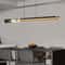 Modern Long Glass Restaurant Pendant Light Linear Island Chandelier Luxury Office Dining Room Ha 0