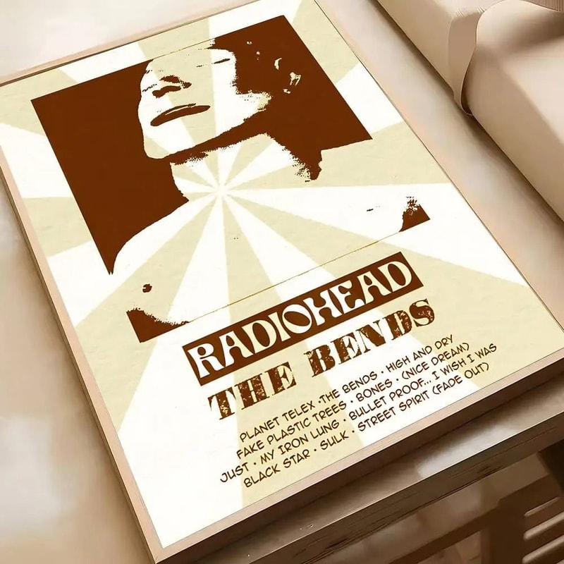 Radiohead Classic Rock Band Poster Vintage Alternative Indie Wall Art HighDefinition Retro Music 8