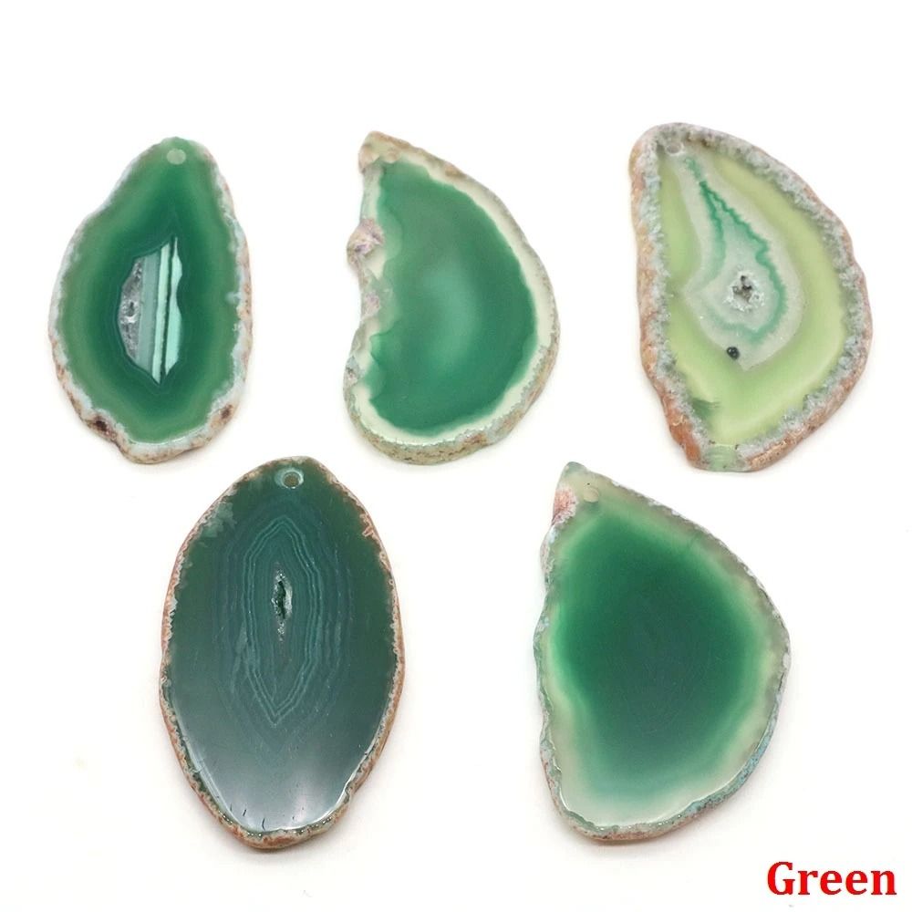 Natural Irregular Onyx Agate Geode Slice Reiki Healing Crystal With PreDrilled Hole DIY Jewelry 11