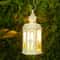 Vintage 10Inch Metal Candle Lantern Tempered Glass Hanging Lantern Modern Indoor Outdoor Event C 4