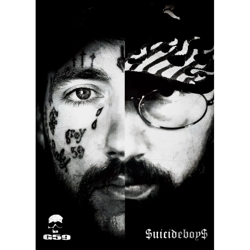 Suicideboys Band Album Poster Vintage Rap Hip Hop Canvas Art Modern Music Star Wall Decor For Hom 13