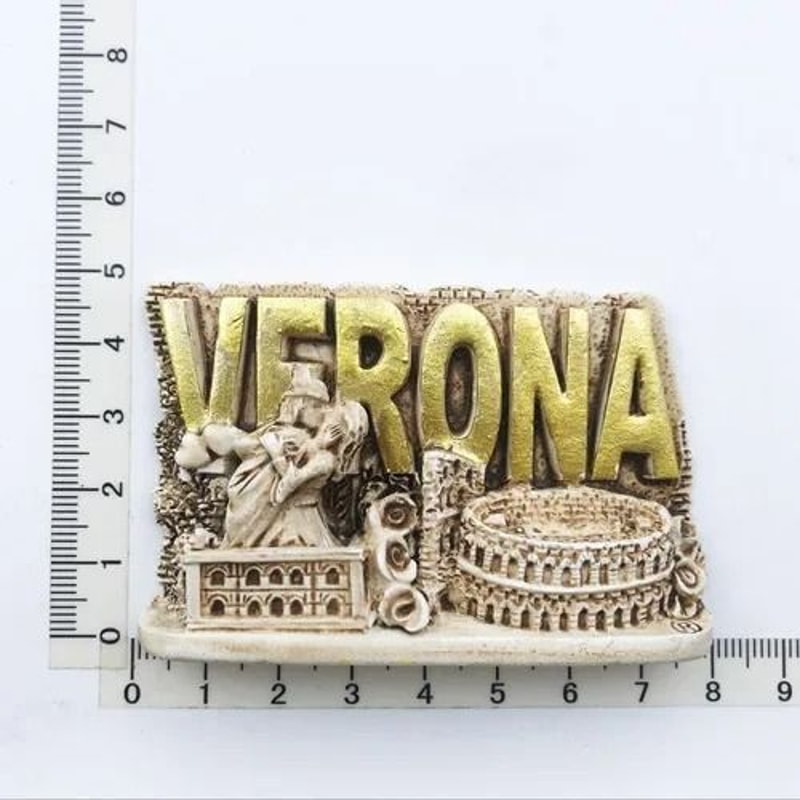 Verona Italy Ancient City Magnet 3D Relief Tourism Souvenir Mediterranean Sanctuary Architecture 10