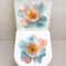 Golden Floral Toilet Decal Set 2Piece Waterproof Bathroom Decor Elegant SelfAdhesive Sanctuary Ar 13