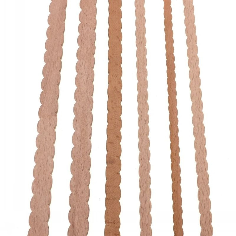 RUNBAZEF Twist Line Wood Carving Natural Oak Decorative Applique Miniature Indoor Door Furniture 5