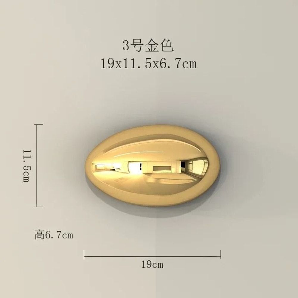 Modern Abstract Stone Wall Sculpture Electroplated 3D Rock Pendants Creative Background Art For L 15