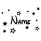 Custom Childrens Name Stars Decal Personalized Nursery Wall Art Bespoke Kids Room Vinyl Decor 0