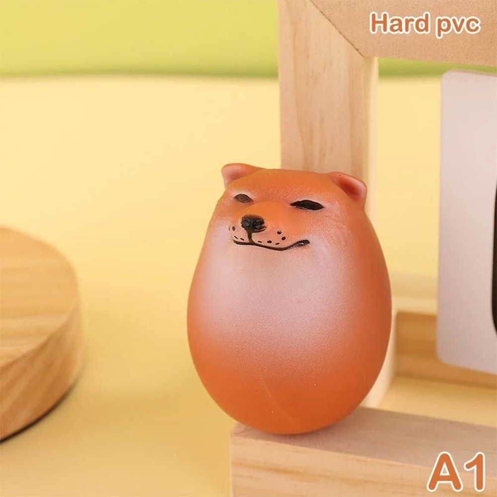 Shibako Shiba Inu Egg Sculpture Creative EggShaped Desk Decor Fun Union Dog Figurine For Home Of 6