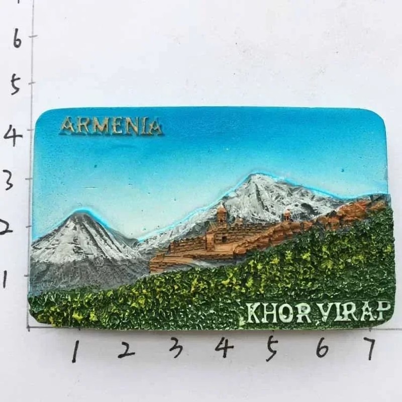 Azerbaijan Baku 3D Resin Fridge Magnet Iconic Tourist Souvenir HandPainted Architectural Collecti 9