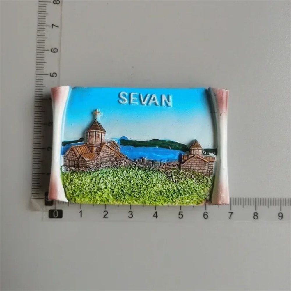Azerbaijan Baku 3D Resin Fridge Magnet Iconic Tourist Souvenir HandPainted Architectural Collecti 6