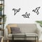 Minimalist Bird Silhouette Wall Art 3pc Modern Iron Craft Set 10 X 10 Industrial Matte Hanging Sc 4