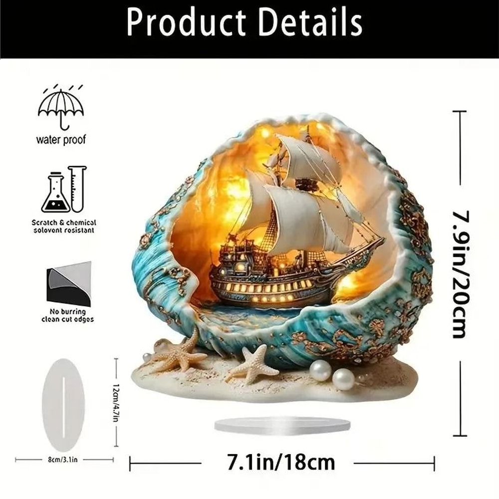 Eid Acrylic Mosque Tabletop Decor 2D Graphic Window Display Professional Ramadan Celebration Gif 6