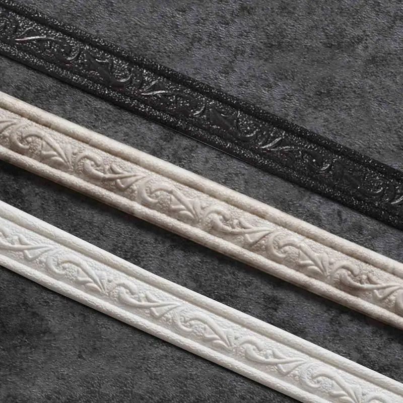 3D Foam Molding Trim SelfAdhesive Flexible Wall Edge Strip Professional Waterproof Ceiling Corne 1