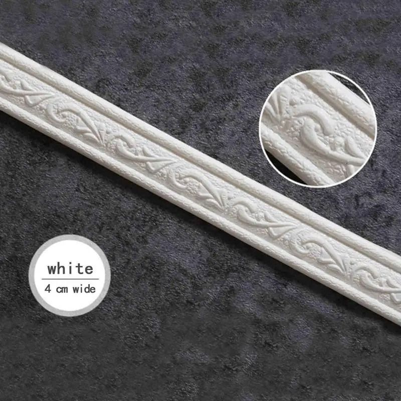 3D Foam Molding Trim SelfAdhesive Flexible Wall Edge Strip Professional Waterproof Ceiling Corne 2