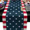 Independence Day Linen Table Runner 4th Of July Farmhouse Decor Professional Patriotic Holiday Di 0