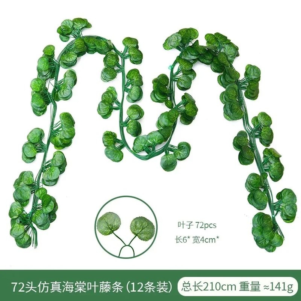 Artificial Ivy Creeper Vine 210cm Silk Greenery Garland Professional Wedding Home Sanctuary Deco 10