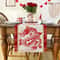 Spring Festival Horse Year Linen Runner 2026 Lunar New Year Dining Decor Professional Red Gold H 1