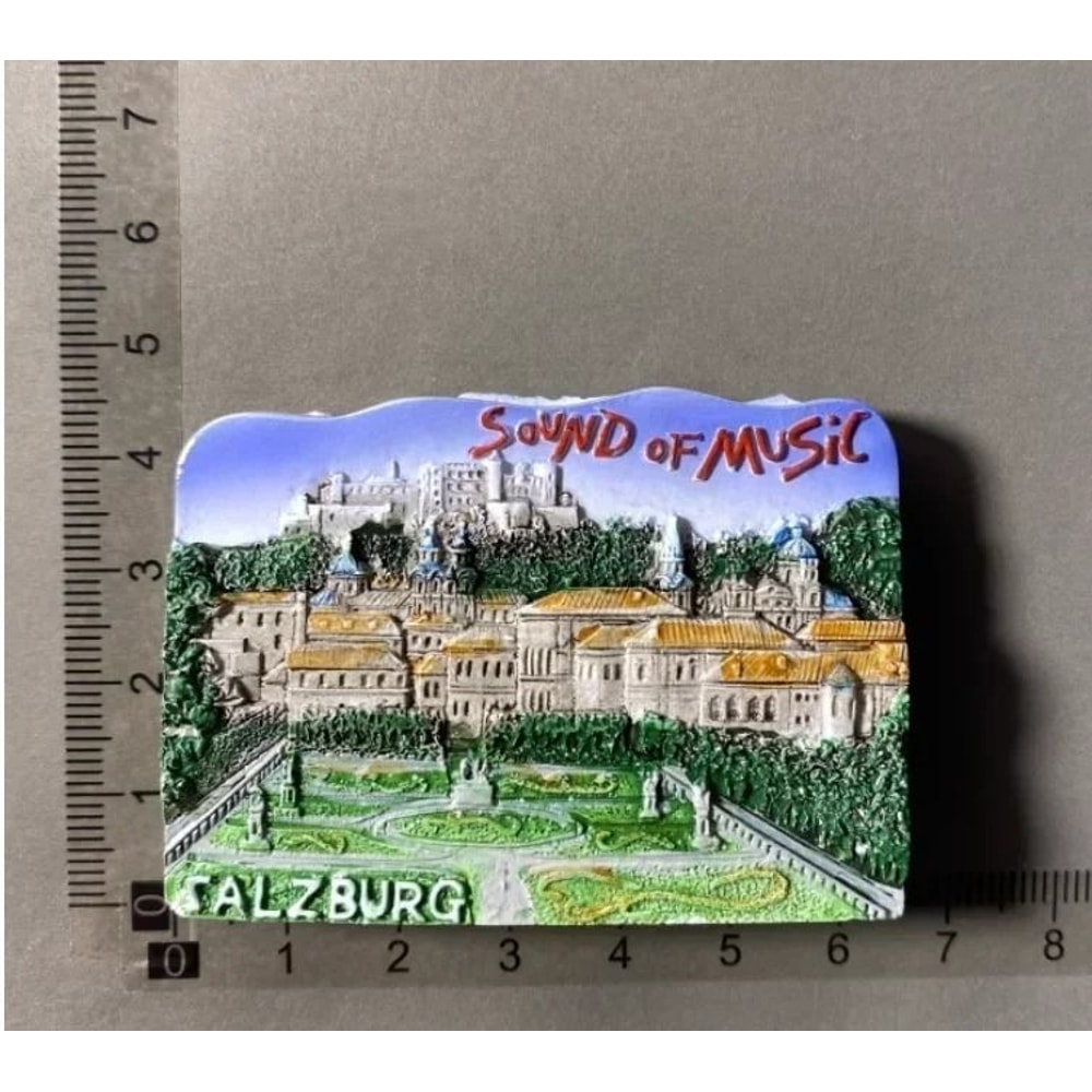 Austrian Heritage Fridge Magnet Vienna Salzburg Tourism Souvenir Professional HandPainted Magnet 14