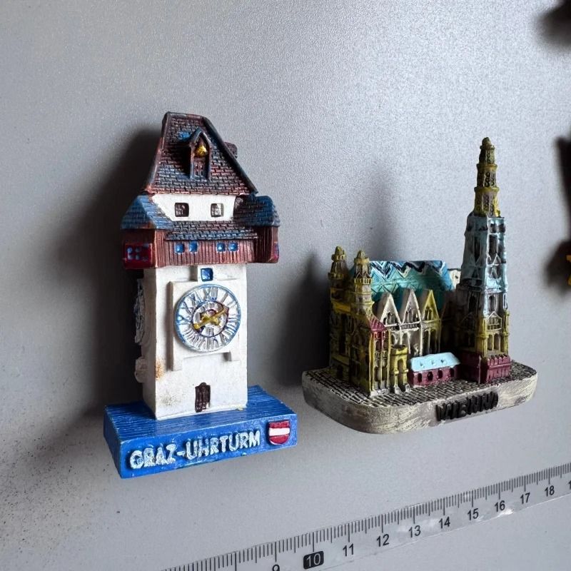 Austrian Heritage Fridge Magnet Vienna Salzburg Tourism Souvenir Professional HandPainted Magnet 1