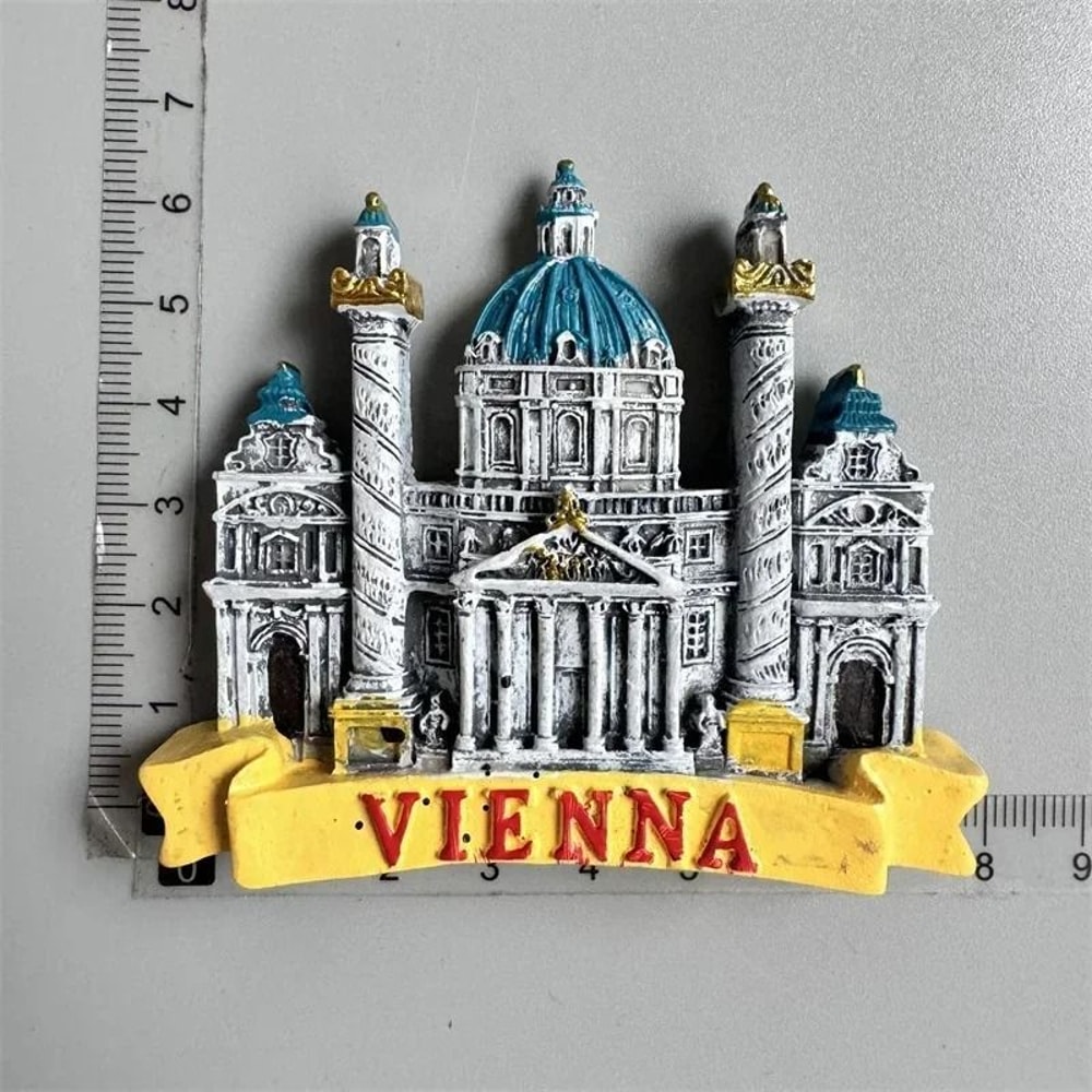 Austrian Heritage Fridge Magnet Vienna Salzburg Tourism Souvenir Professional HandPainted Magnet 26