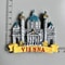 Austrian Heritage Fridge Magnet Vienna Salzburg Tourism Souvenir Professional HandPainted Magnet 26