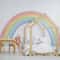 Grand Pastel Rainbow Mural Large Scale Nursery Wall Decals Professional Playroom Baby Shower San 3