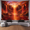 Waterfall Canyon Landscape Tapestry Ultra Large Nature Wall Hanging Professional Executive Home 9