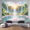Waterfall Canyon Landscape Tapestry Ultra Large Nature Wall Hanging Professional Executive Home 11