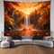 Waterfall Canyon Landscape Tapestry Ultra Large Nature Wall Hanging Professional Executive Home 8