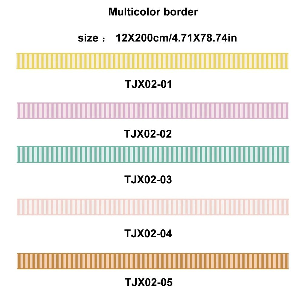 SelfAdhesive Terrace Stripe Wall Border Waterproof Modern DIY Decal Professional Bathroom Home F 4