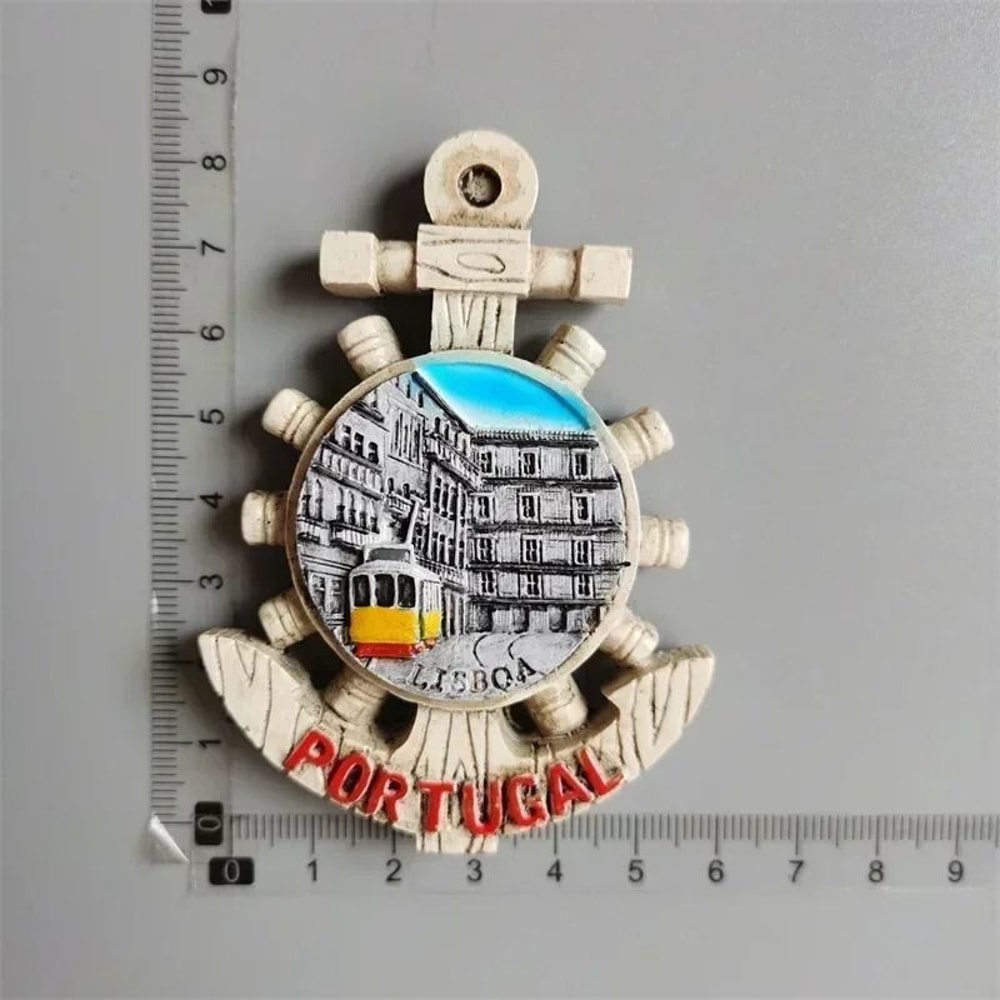 Portugal Heritage Fridge Magnet Lisbon Tram Porto Souvenir Professional HandPainted Resin Refrig 18