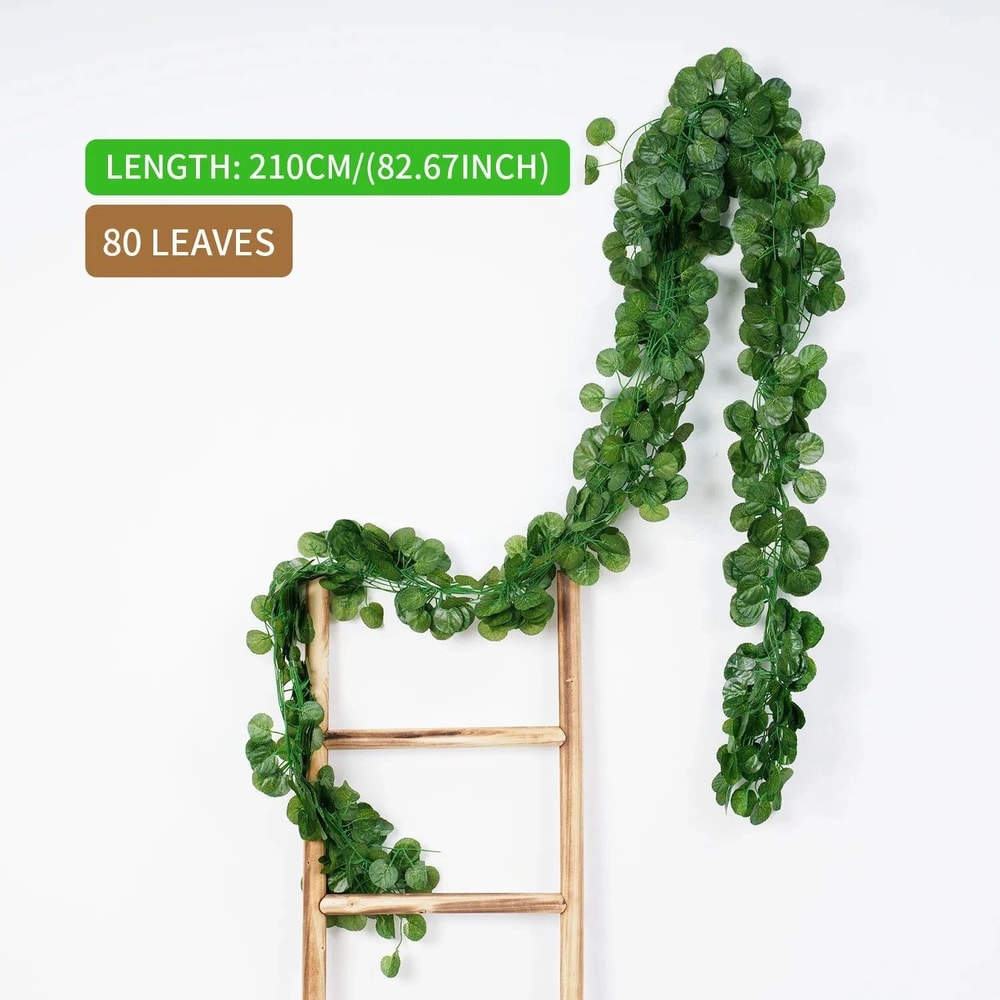 210cm Artificial Green Ivy Leaf Hanging Vine Professional Silk Garland For Garden Wedding Wall De 15