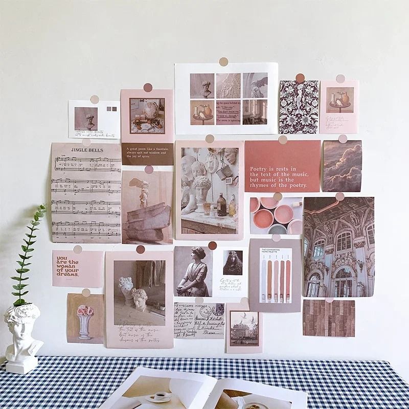 Nordic Retro Art Postcard Set Minimalist Wall Decor Photo Cards Professional Aesthetic Photograph 12