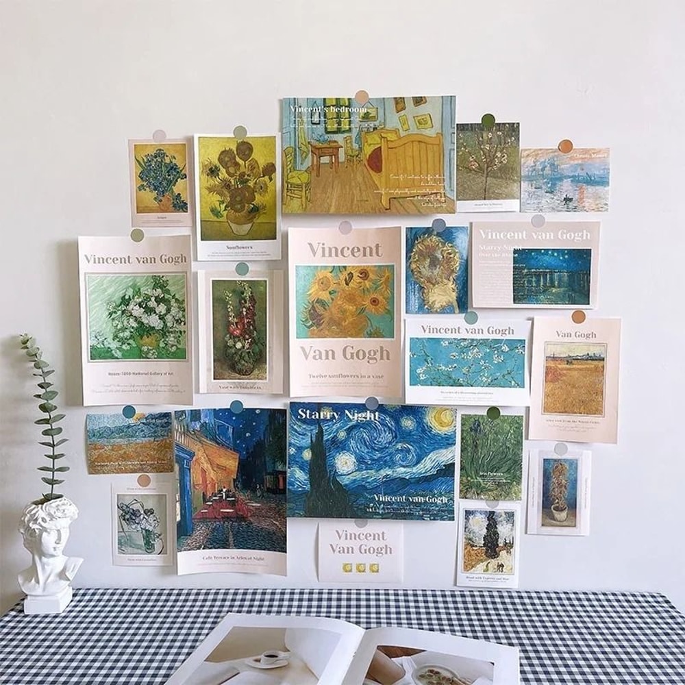 Nordic Retro Art Postcard Set Minimalist Wall Decor Photo Cards Professional Aesthetic Photograph 18