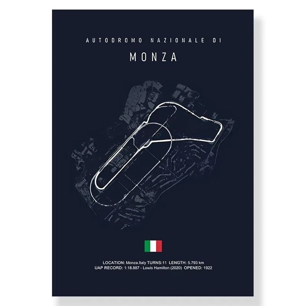 F1 Race Track Canvas Painting Classic Morocco Imola Circuit Art Professional Executive Home Off 10