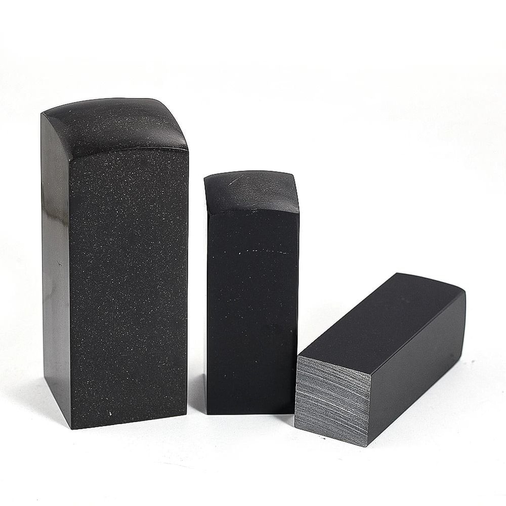 Natural Black Buffalo Horn Raw Material Professional DIY Knife Handle Seal Craft Block Artisan H 1