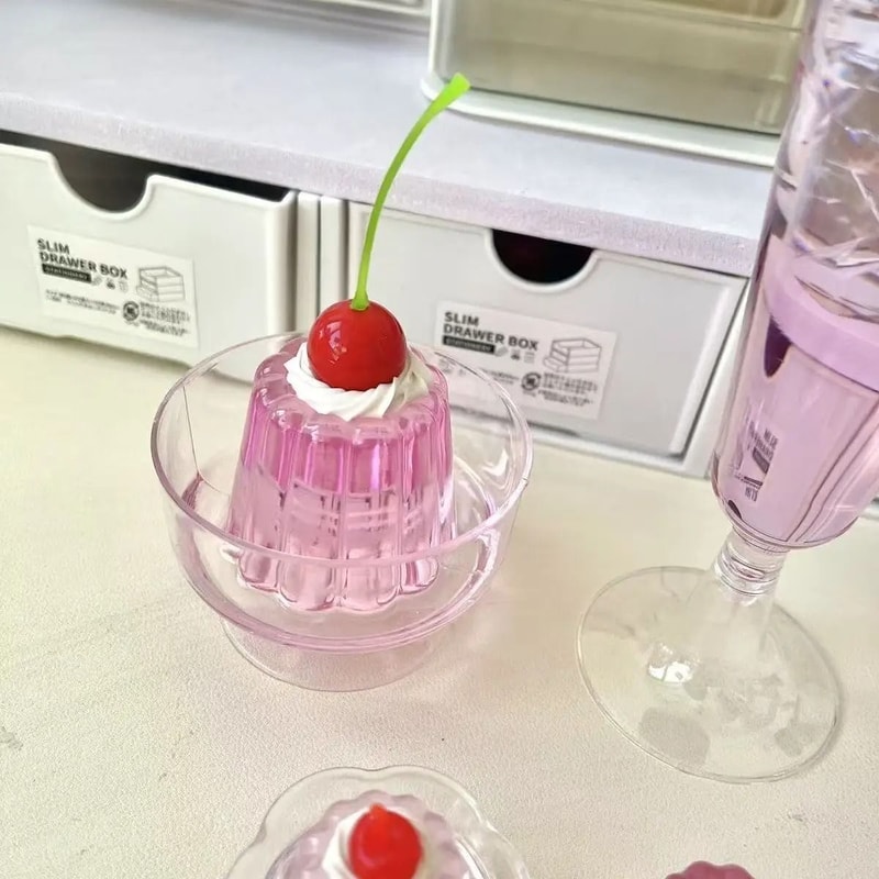 Retro Pudding Pink Soda Jelly Prop JapaneseStyle Interior Art Professional Creative Studio Home 2