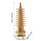 Feng Shui Wenchang Pagoda Statue 3D Zinc Alloy Tower Craft Executive Home Office Wisdom Success 7