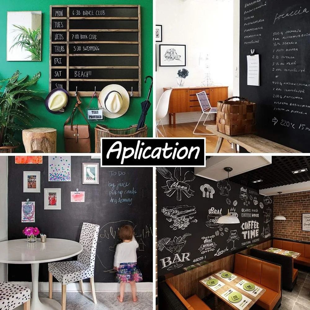 Erasable Blackboard Wall Sticker 200cm Professional Chalkboard Mural Executive Office Kids Room 3