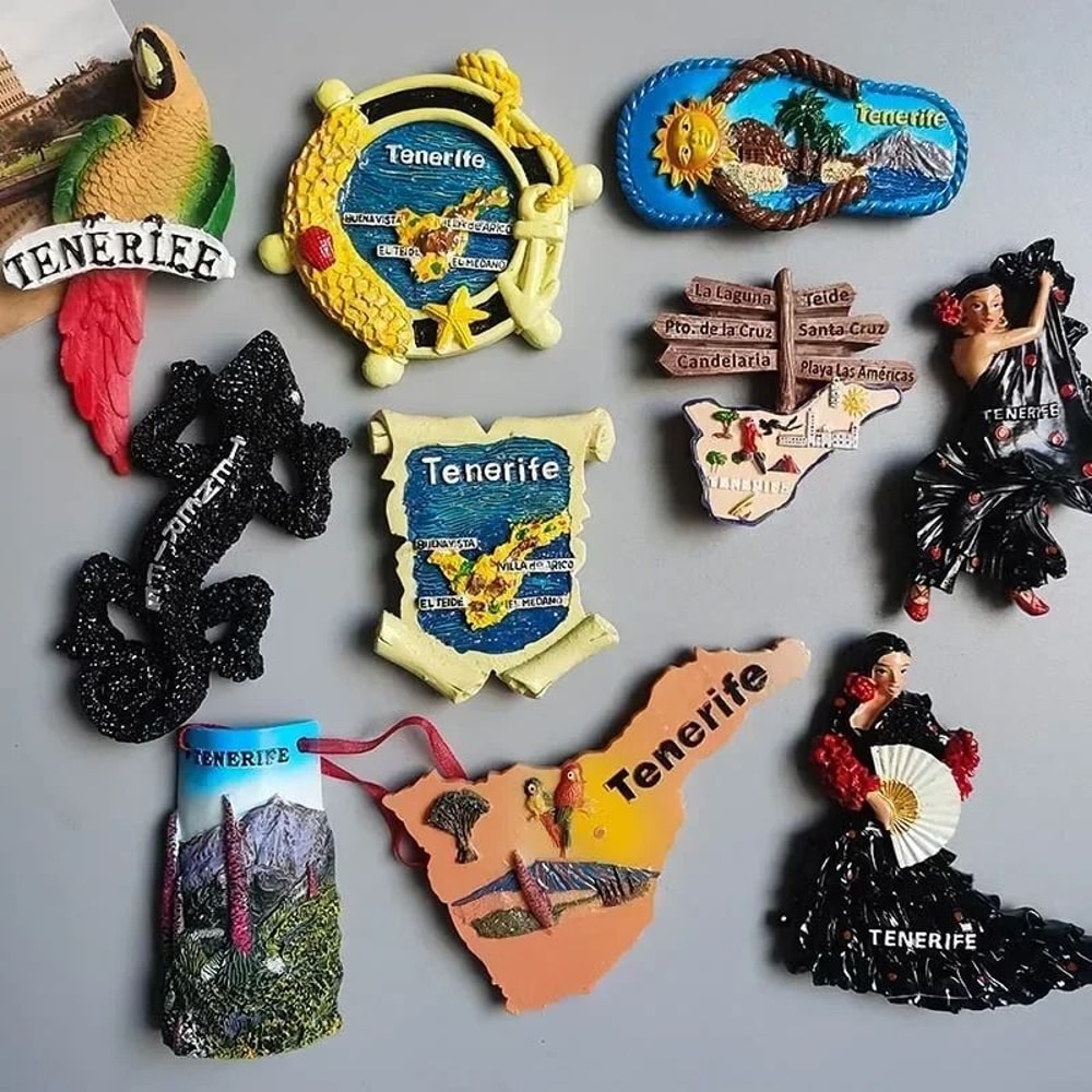 Tenerife Spain Fridge Magnet 3D Relief Tourism Souvenir Professional European Travel Sanctuary De 0