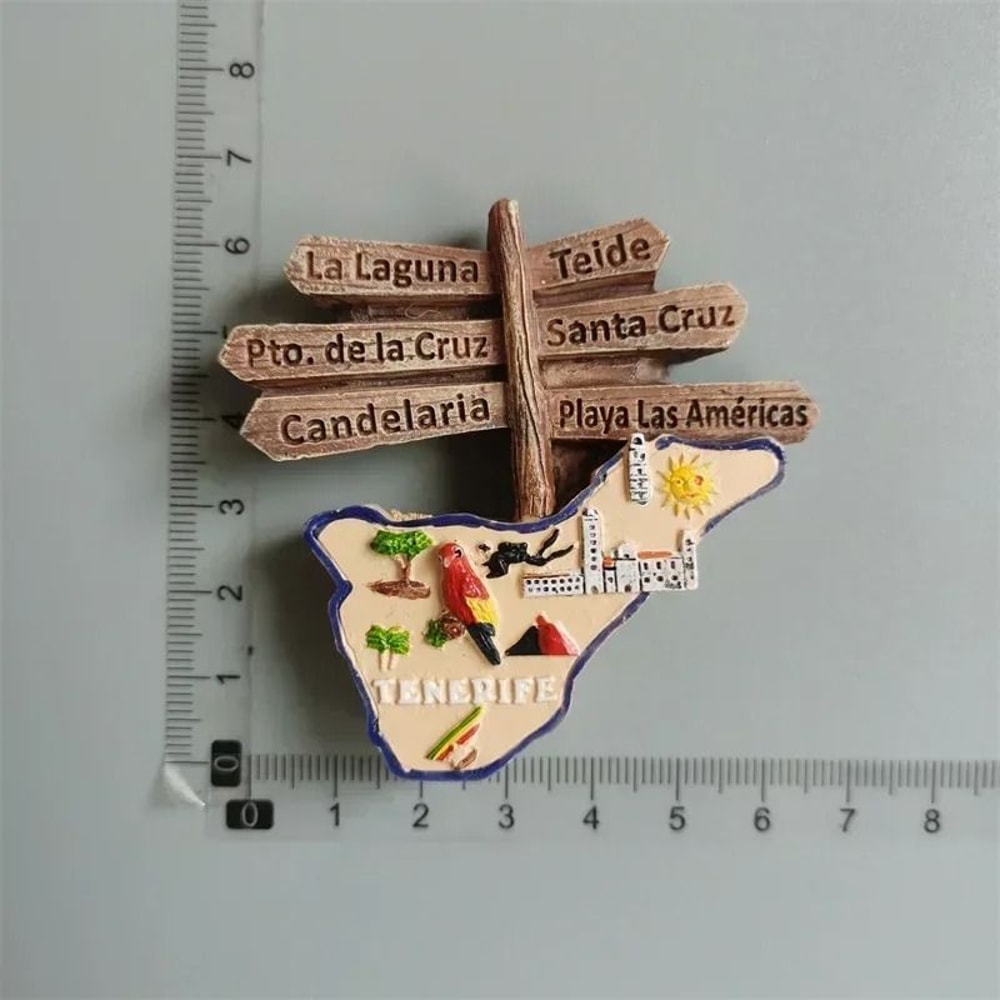 Tenerife Spain Fridge Magnet 3D Relief Tourism Souvenir Professional European Travel Sanctuary De 20