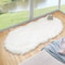 White Faux Sheepskin Fuzzy Rug Premium Shag Bedside Fur Carpet Executive Living Room Nursery San 7