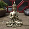 Thai Meditation Buddha Statue Bronze Resin Feng Shui Sculpture Professional Executive Zen Sanctua 8