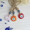 Handcrafted Blue Evil Eye Charm Glass Nazar Wall Hanging Executive Protection Sanctuary Home Dec 1