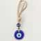 Handcrafted Blue Evil Eye Charm Glass Nazar Wall Hanging Executive Protection Sanctuary Home Dec 8