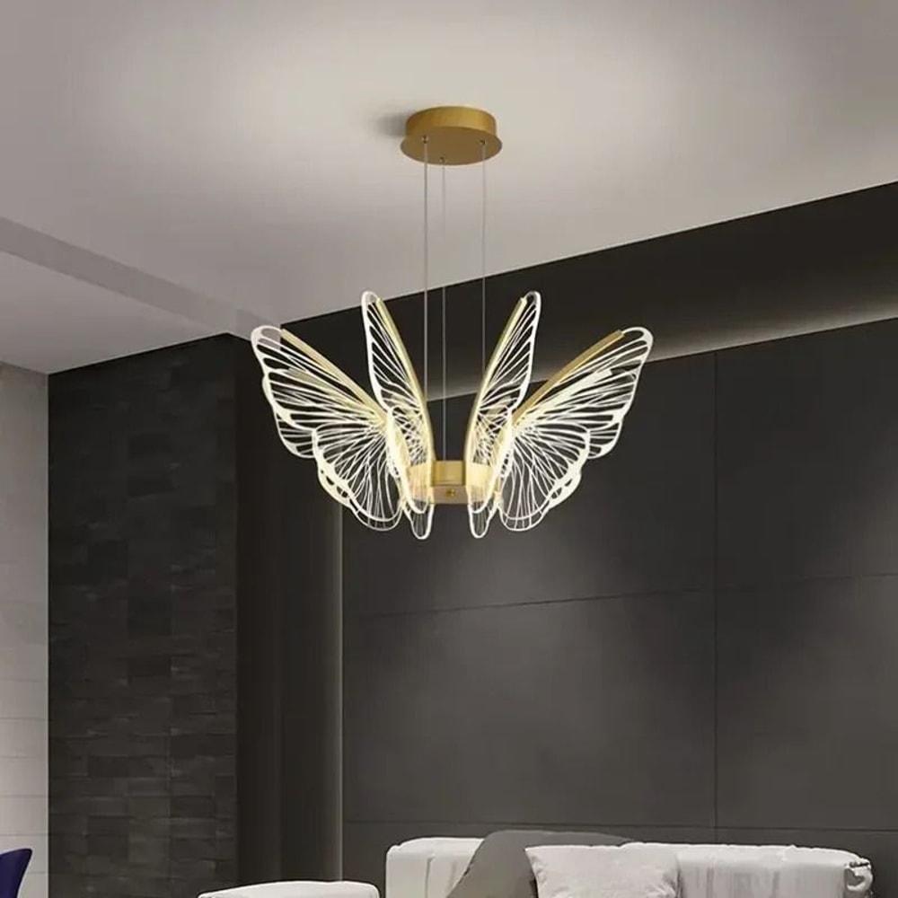 Minimalist Butterfly Chandelier Creative Acrylic Hanging Light Executive Living Room Kitchen Isl 1