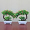 Artificial Potted Bonsai Plant Simulated Miniature Tree Executive Home Garden Sanctuary Decor 2