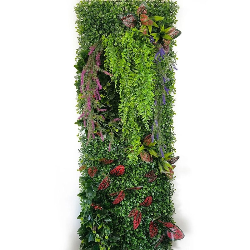 40x120cm Artificial Chlorophytum Wall Simulation Comosum Grass Panel Executive Hotel Garden Sanc 13