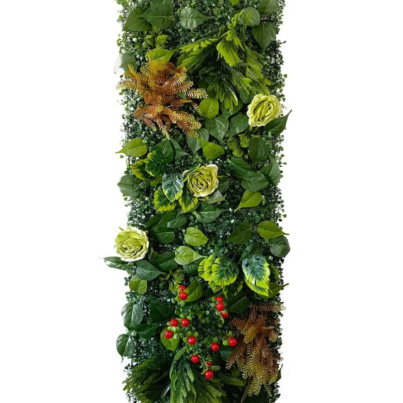 40x120cm Artificial Chlorophytum Wall Simulation Comosum Grass Panel Executive Hotel Garden Sanc 19