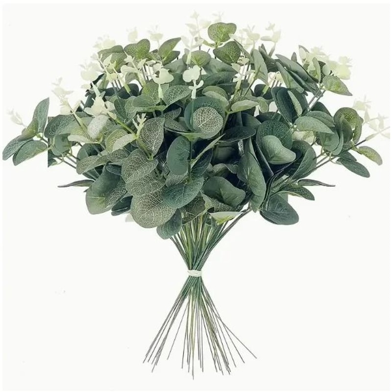 Artificial Eucalyptus Leaf Stems Premium Greenery Bouquet Executive Wedding Living Room Sanctuar 9