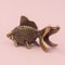 Retro Brass Goldfish Figurine Lucky Animal Tea Pet Statue Executive Desktop Prosperity Sanctuary 2